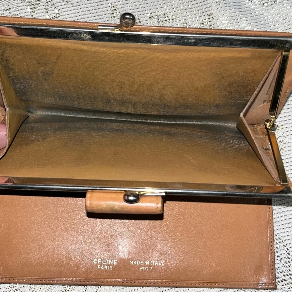 Vintage Celine Macadam Leather Crossbody Purse & Wallet Set - Picture 12 of 17